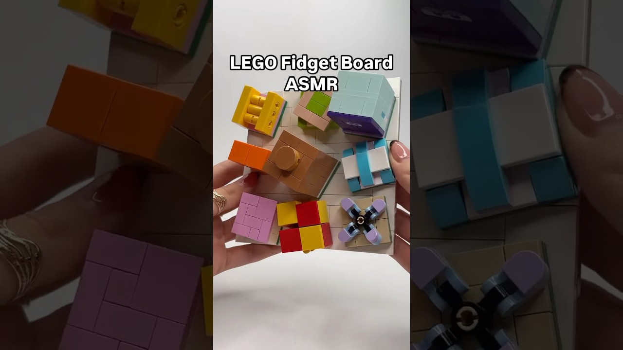 All The functions of my LEGO Fidget Board MOC 🕹️ #legomoc #fidgettoys #asmr