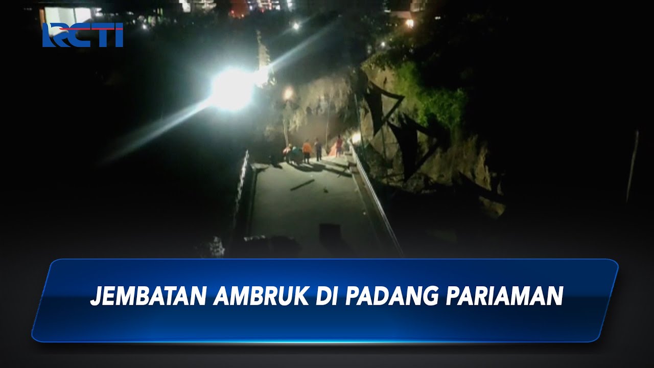 Tim SAR BPBD Evakuasi Pemotor yang Alami Kecelakaan Akibat Jembatan Ambruk di Padang Pariaman
