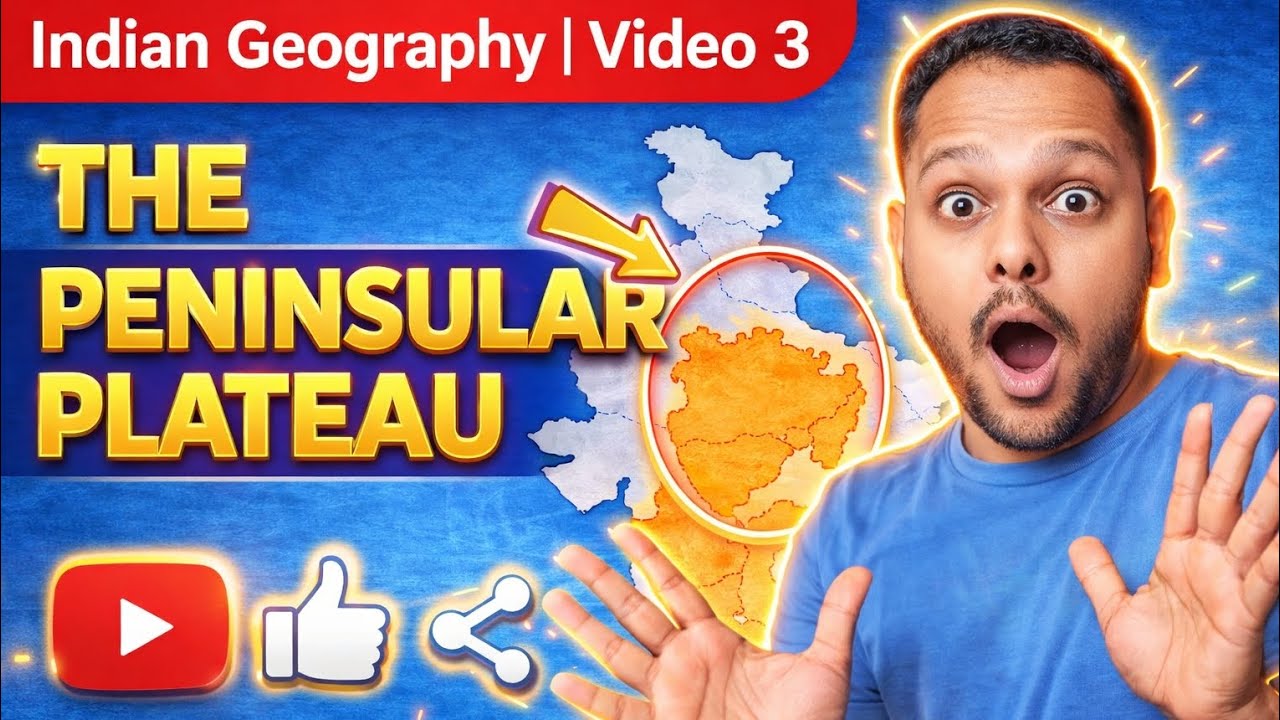 Video 3 GEOGRAPHY (The peninsular plateau) କଞ୍ଚା ସମ୍ବଲପୁରୀ ଭାଷା ରେ 