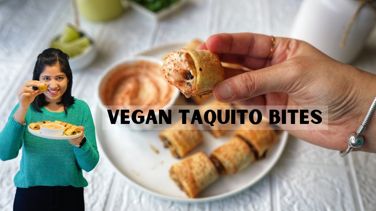 Crispy Vegan Taquitos Bite Air Fryer Recipe
