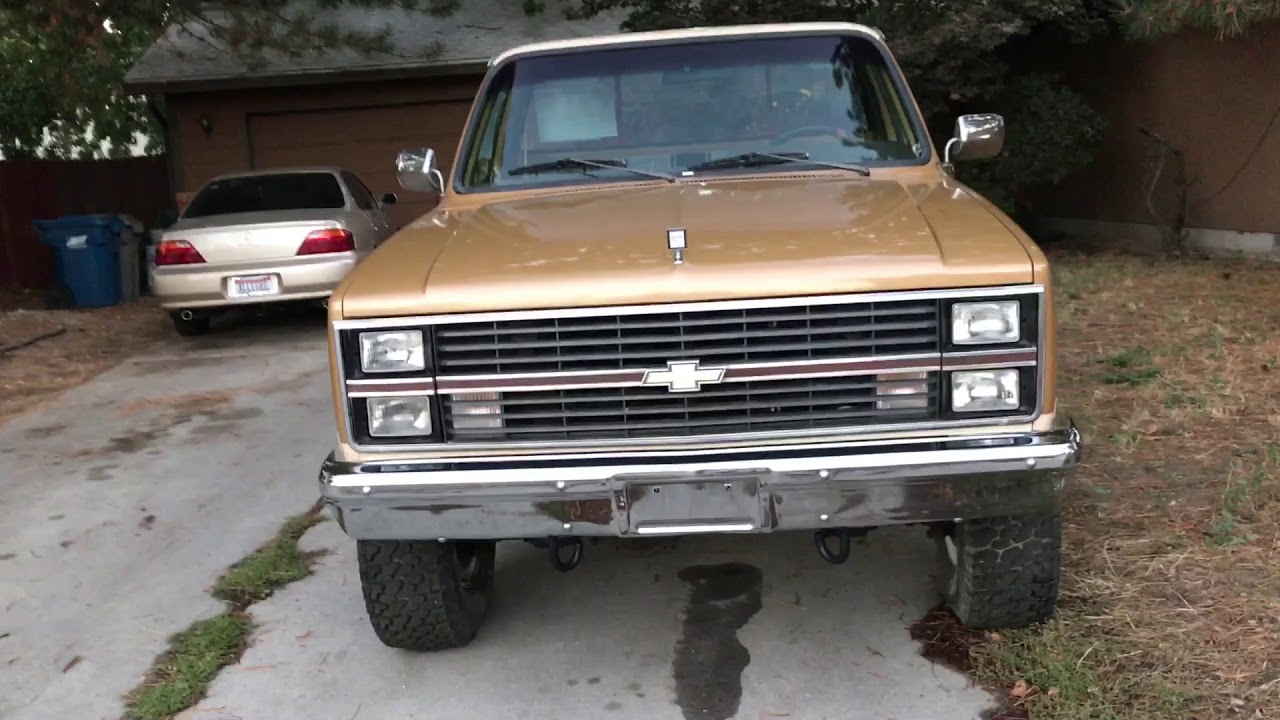 Cold Start 1984 Scottsdale 6.2L Diesel 3/4 Ton 4x4