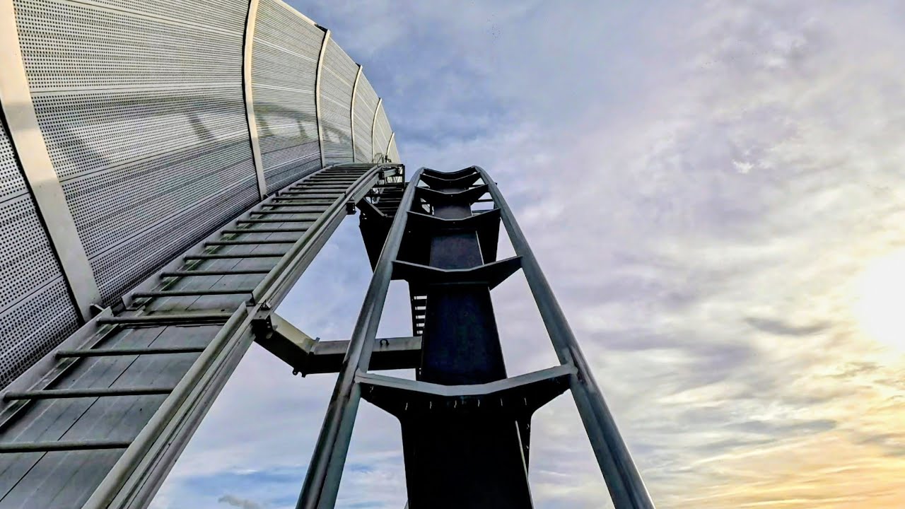Hyper Coaster "Silver Star" ( BackView Reverse Onride / POV ) [ Europa Park Rust 2025 ]