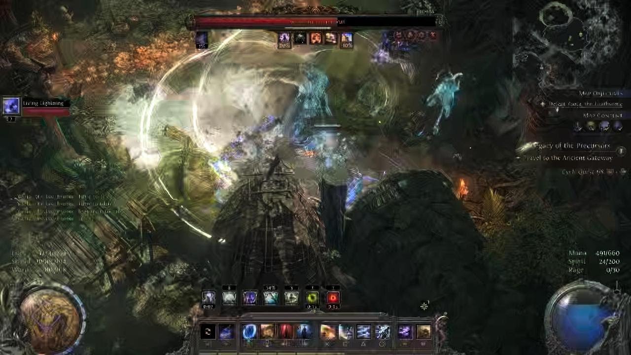 Path of Exile 2 Beta maps with sub zero monk