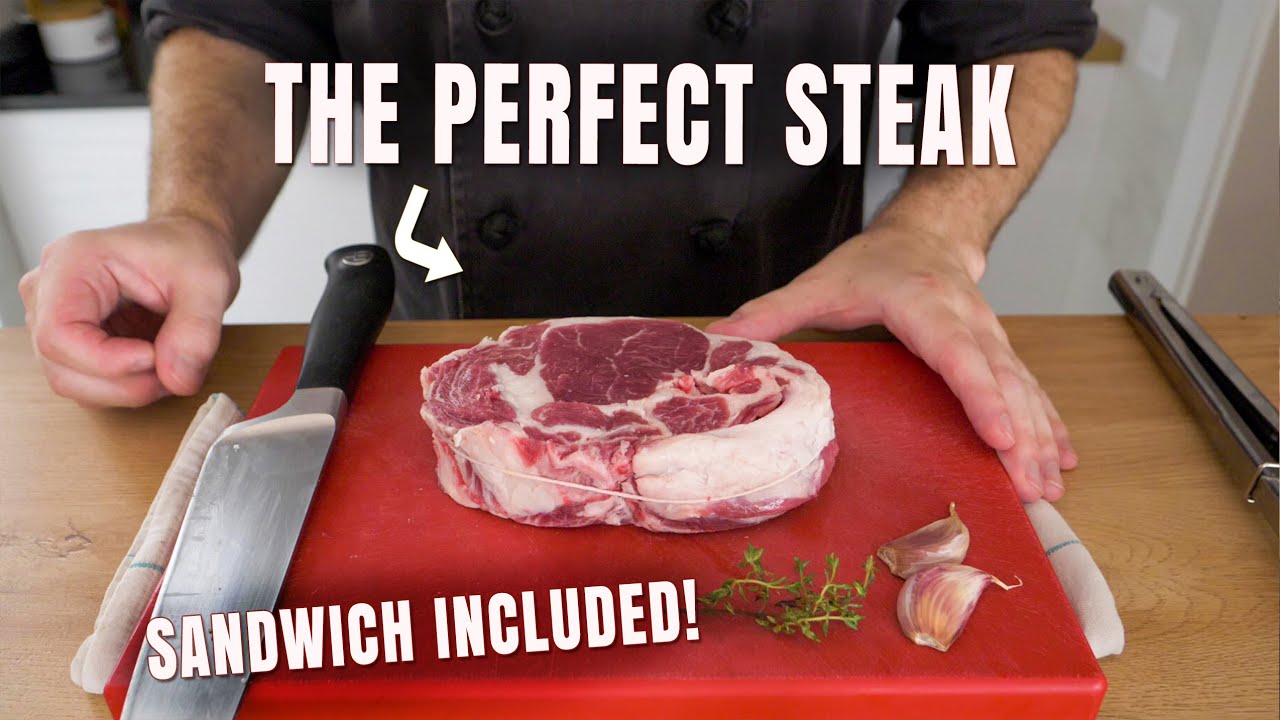 How To Make PERFECT Entrecote (Ribeye Steak) at Home! Like a Pro Chef!