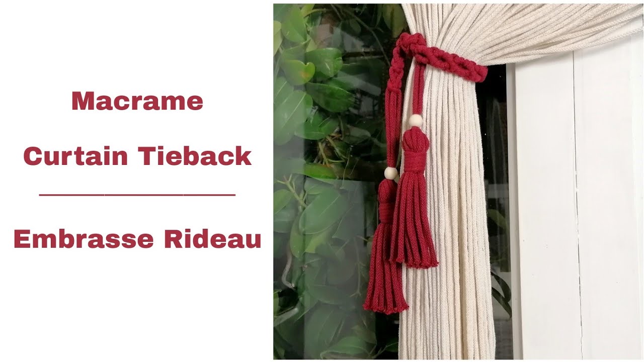 DIY Macrame Tieback - Embrasse rideau #1 / Easy - Facile