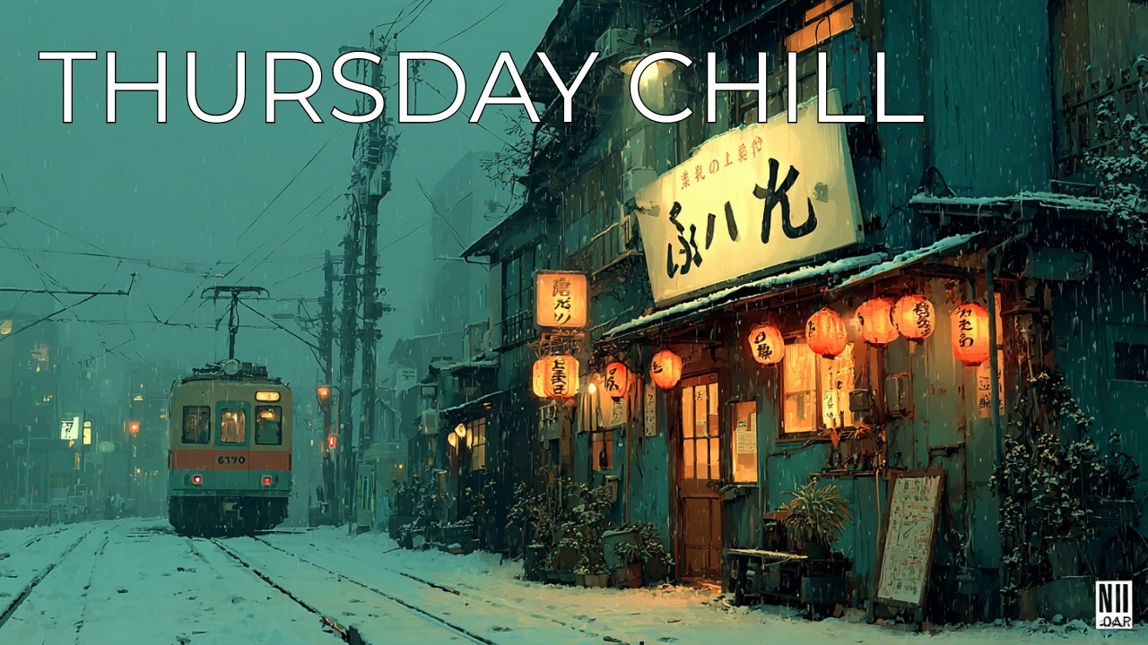 Retro Snow Tram ❄️ Mellow Lofi Ambient | Deep Focus & Thursday Chill