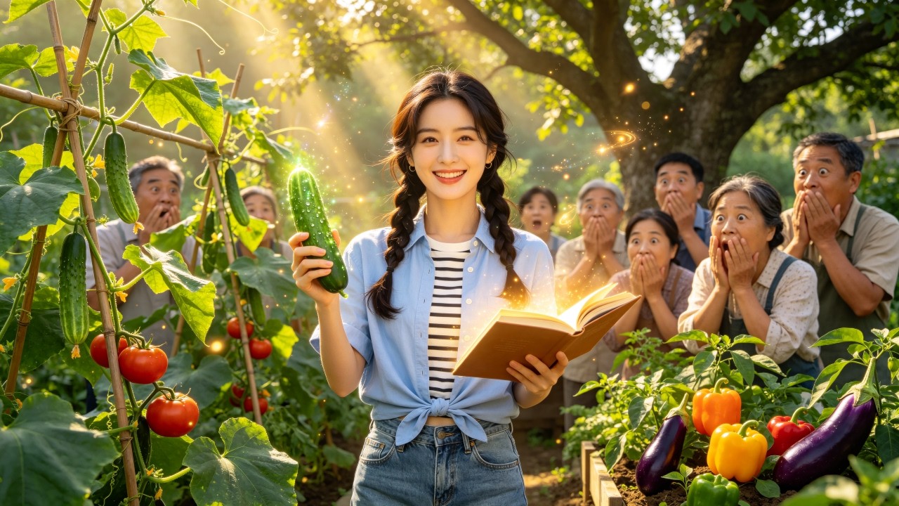 Kicked out of home&hellip; girl returned to the village, grew magical cucumbers, and became a billionaire!