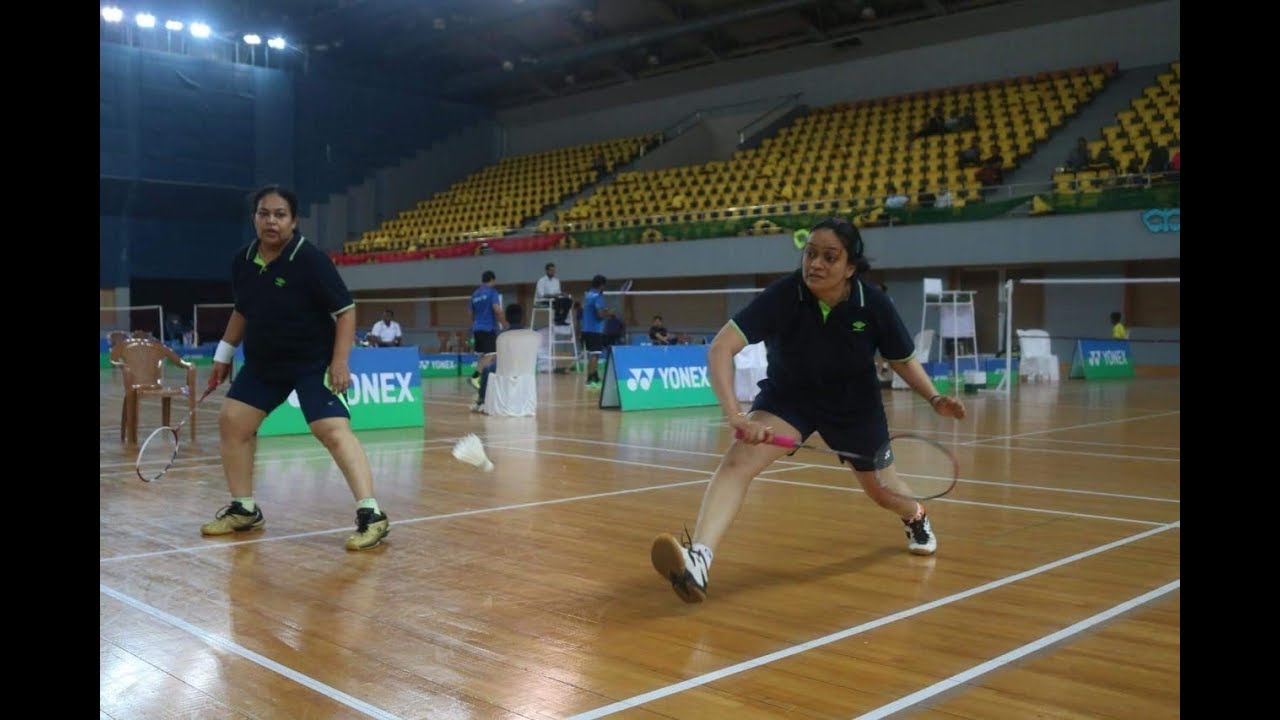 WD 40+, Masters Badminton Nationals Goa. Manju T Abraham & Vinaya Shetty, 2019. 