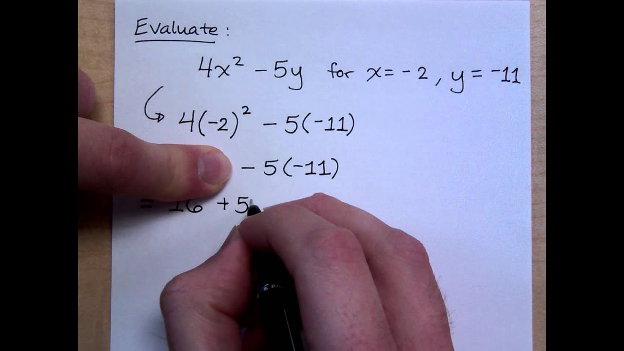 Prealgebra - Part 30 (Evaluating Variable Expressions)