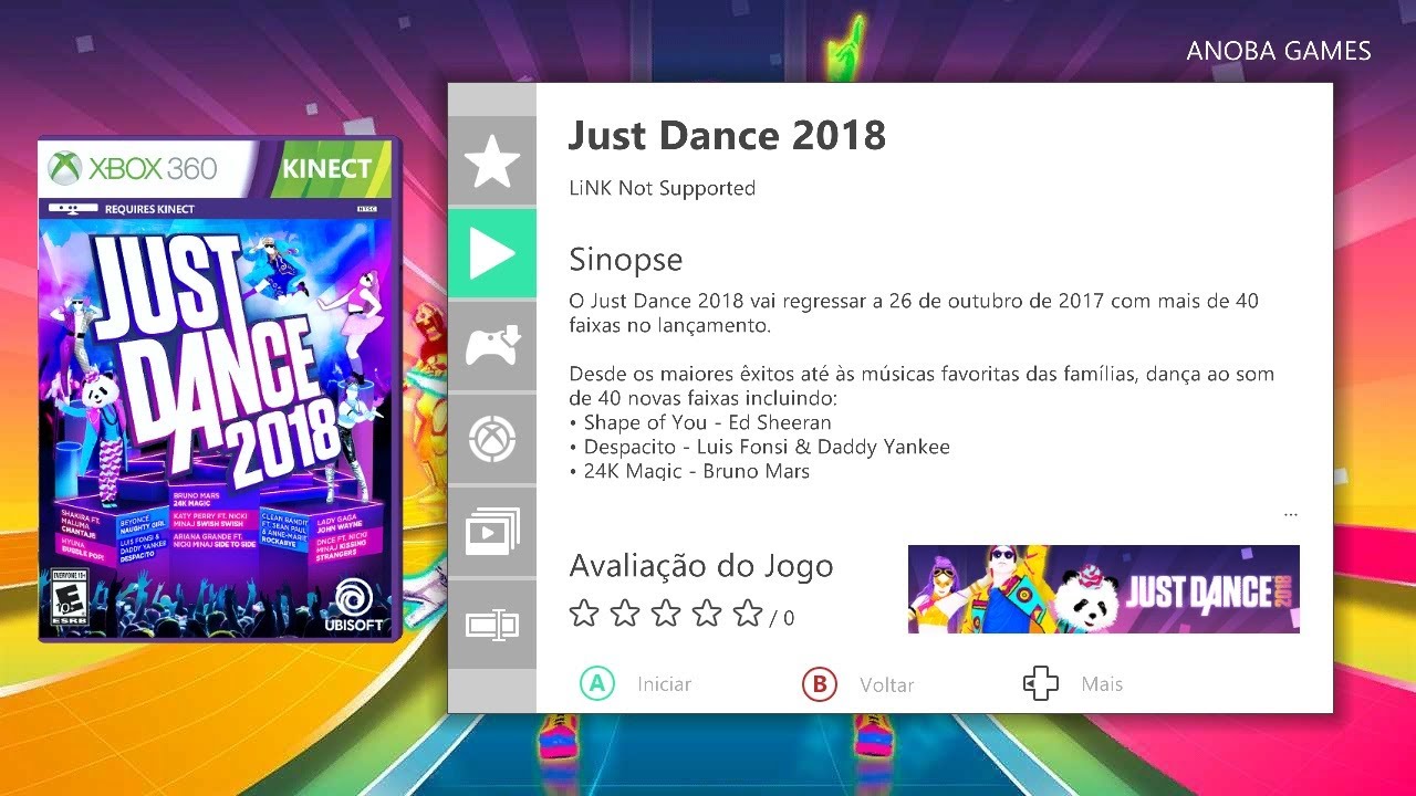 Just Dance 2018 (Xbox 360) Full HD - 1080