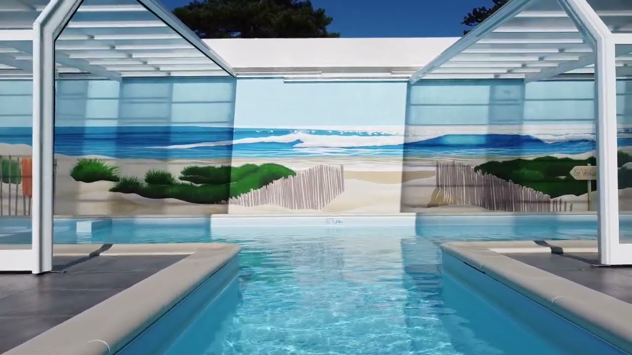 Espace aquatique et jacuzzi du Camping Les Flots de l'Océan, Plage du Veillon en Vendée