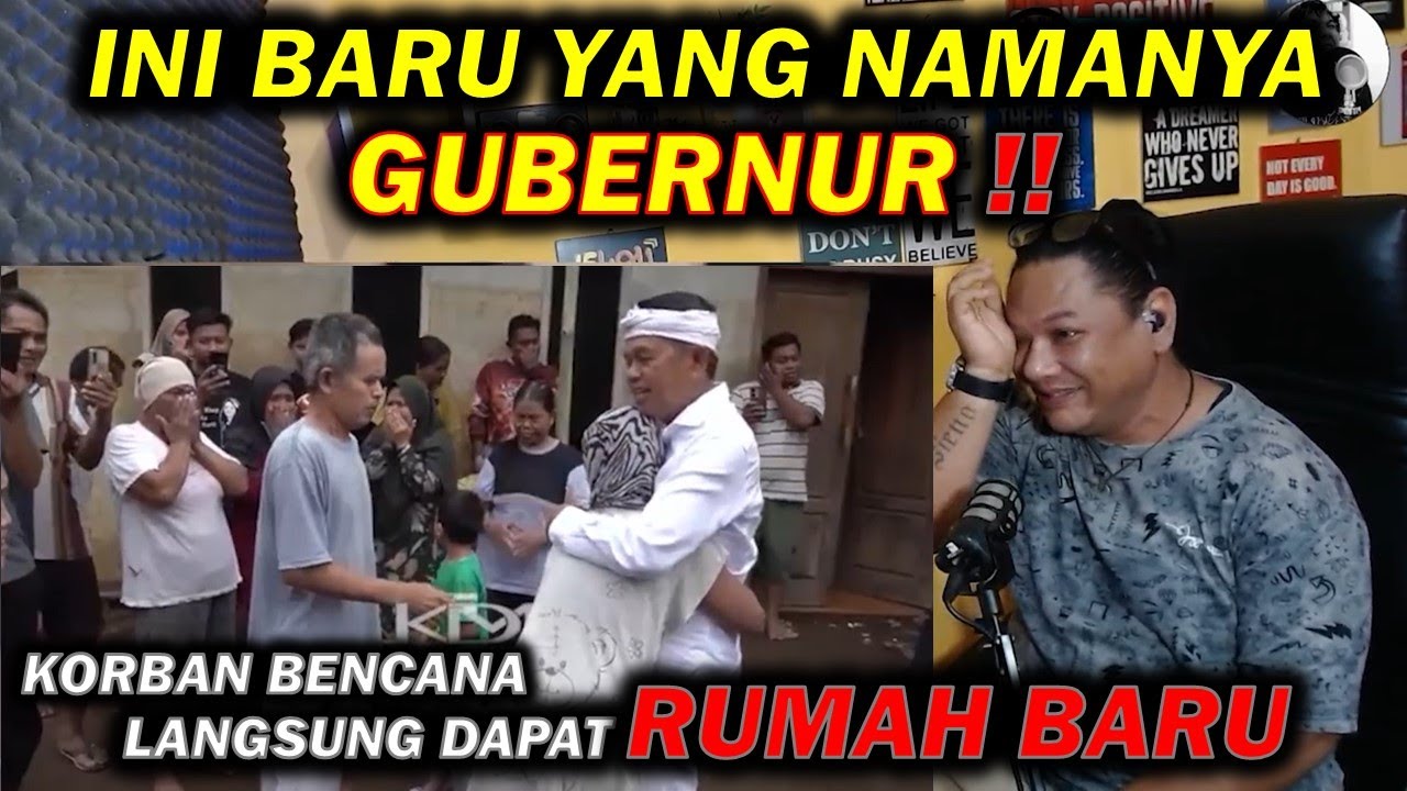 INI BARU YANG NAMANYA GUBERNUR❗❗ KORBAN BENCANA TERTANGANI TANPA RAPAT SANA SINI