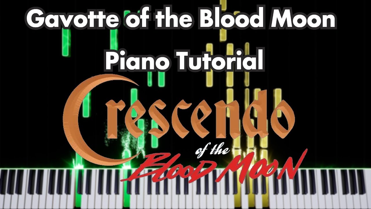 Rec Room OST -  Gavotte of the Blood Moon - Piano Tutorial