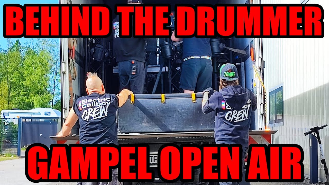 Behind the Drummer | Drumtech POV | Gampel Open Air | Electric Callboy Europe Festivals 2024