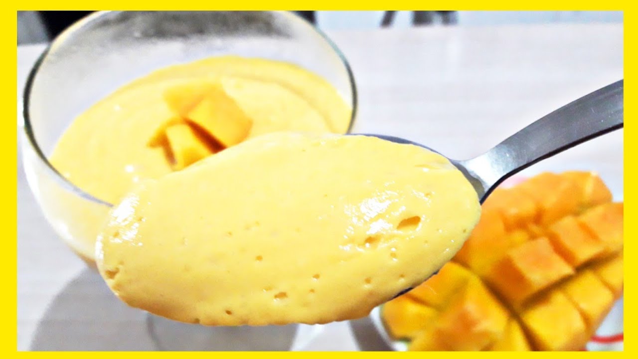 MOUSSE DE MANGA ZERO AÇÚCAR/SEM CONDENSADO/DIET/GOSTOSO.