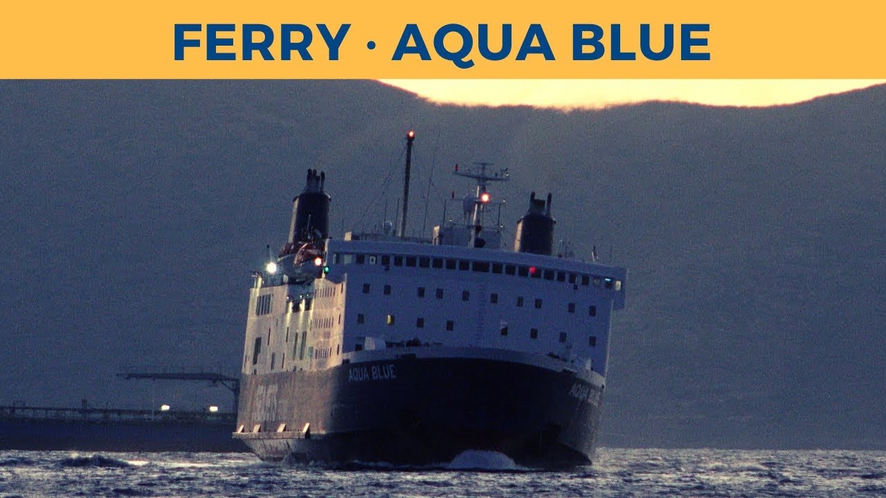 Arrival of ferry AQUA BLUE, Lavrio (Seajets)