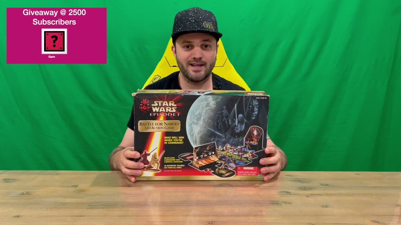 Ep 1449 - Star Wars Episode 1 Battle For Naboo 3-D Action Board Game Unboxing