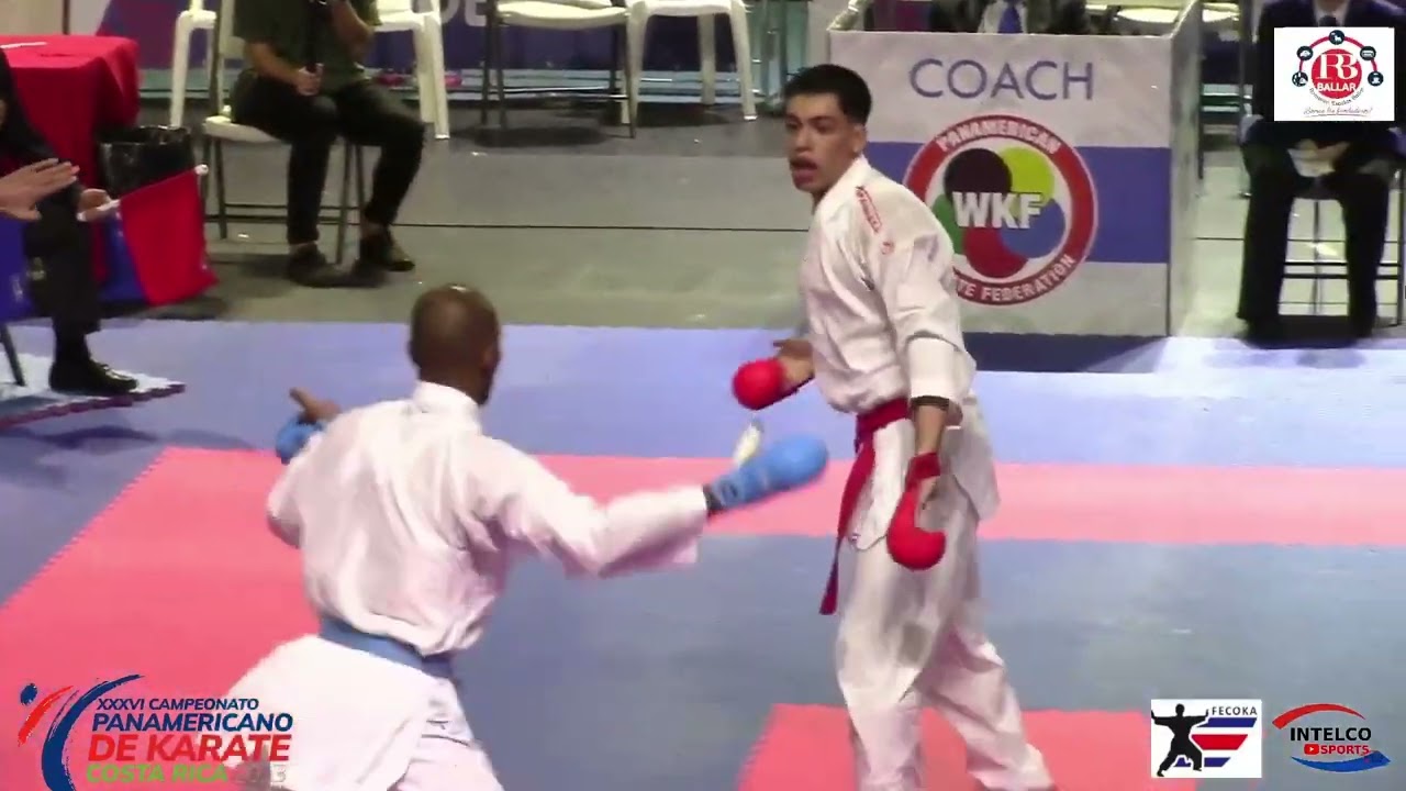 Final, Kumite masculino -67 Kg FREIRE (CHILE) VS MADERO (VENEZUELA)