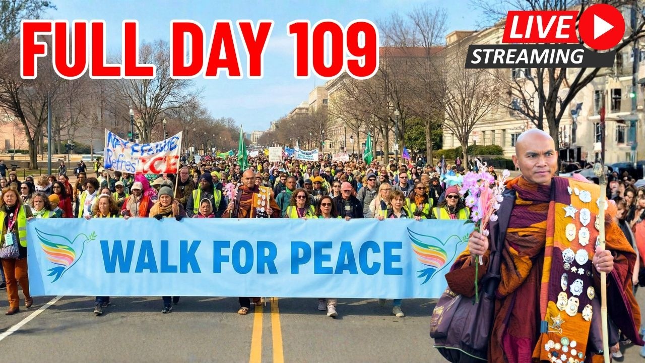 🔴 Livestream Full Day 109 Final Journey to Washington, DC | Walk for Peace