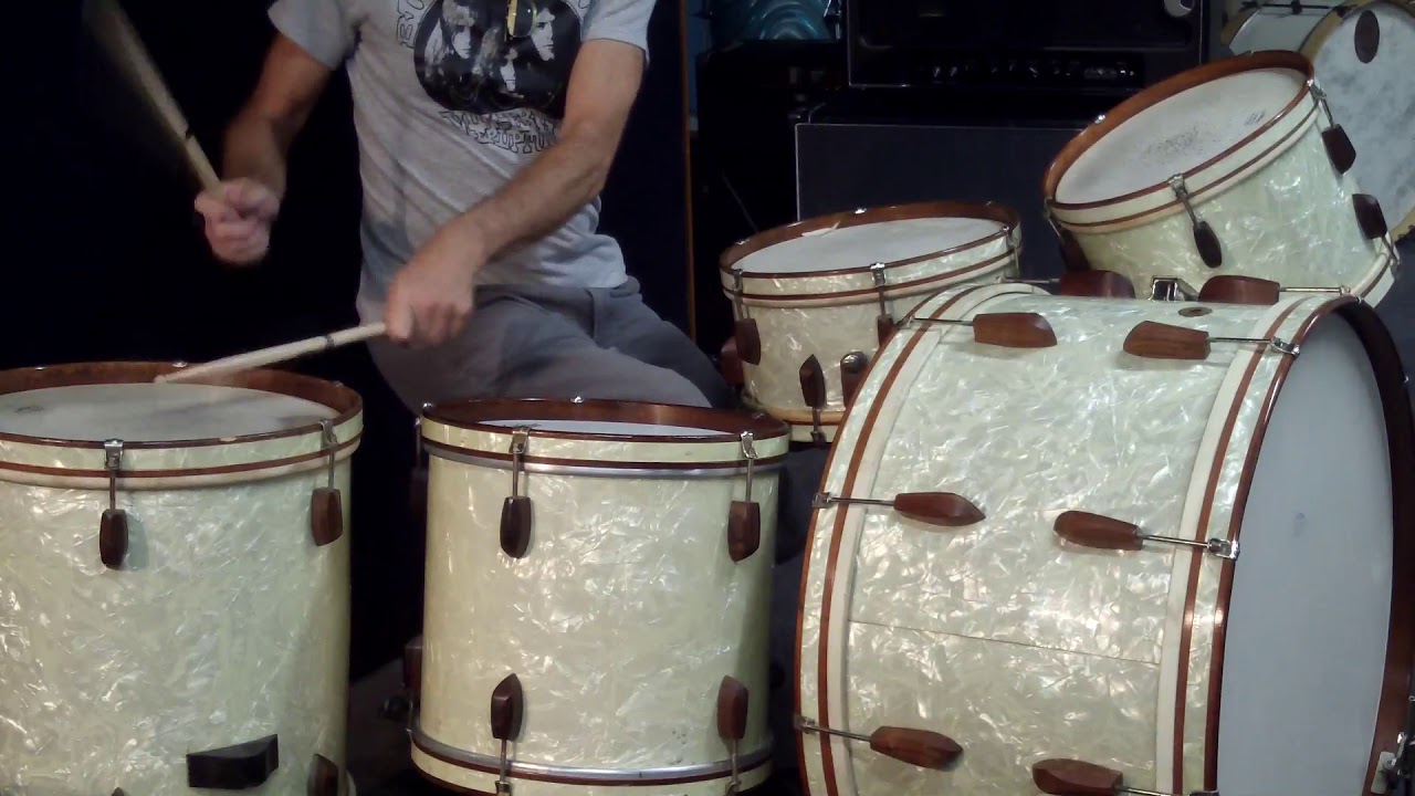 Slingerland Radio King Rolling Bomber set
