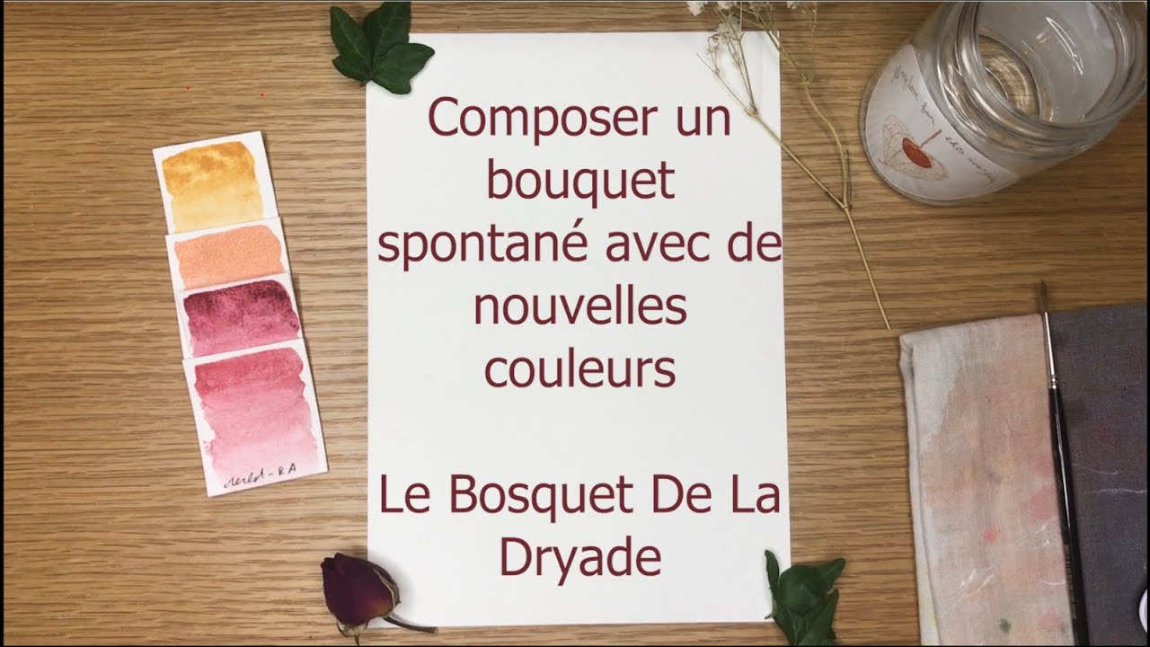 Tuto aquarelle / Bouquet spontané
