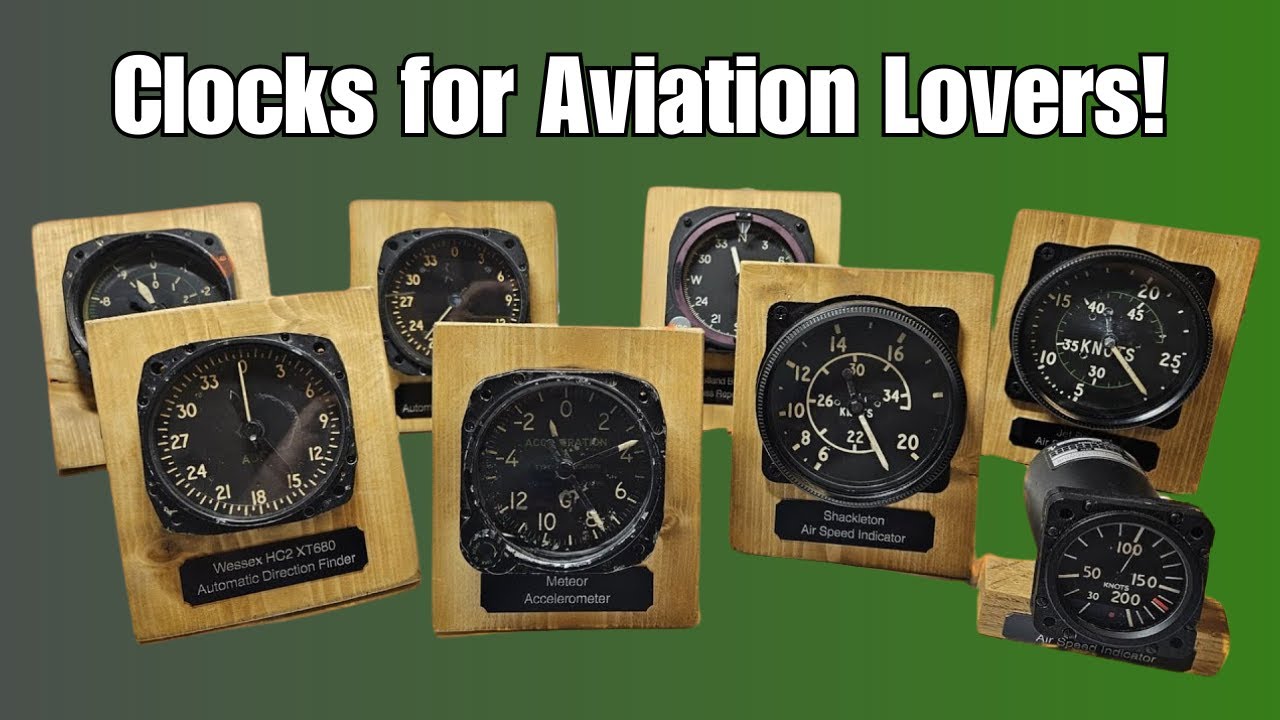 Crafting Unique Clocks from Military Aircraft Gauges: A Must-See for Aviation Fans!