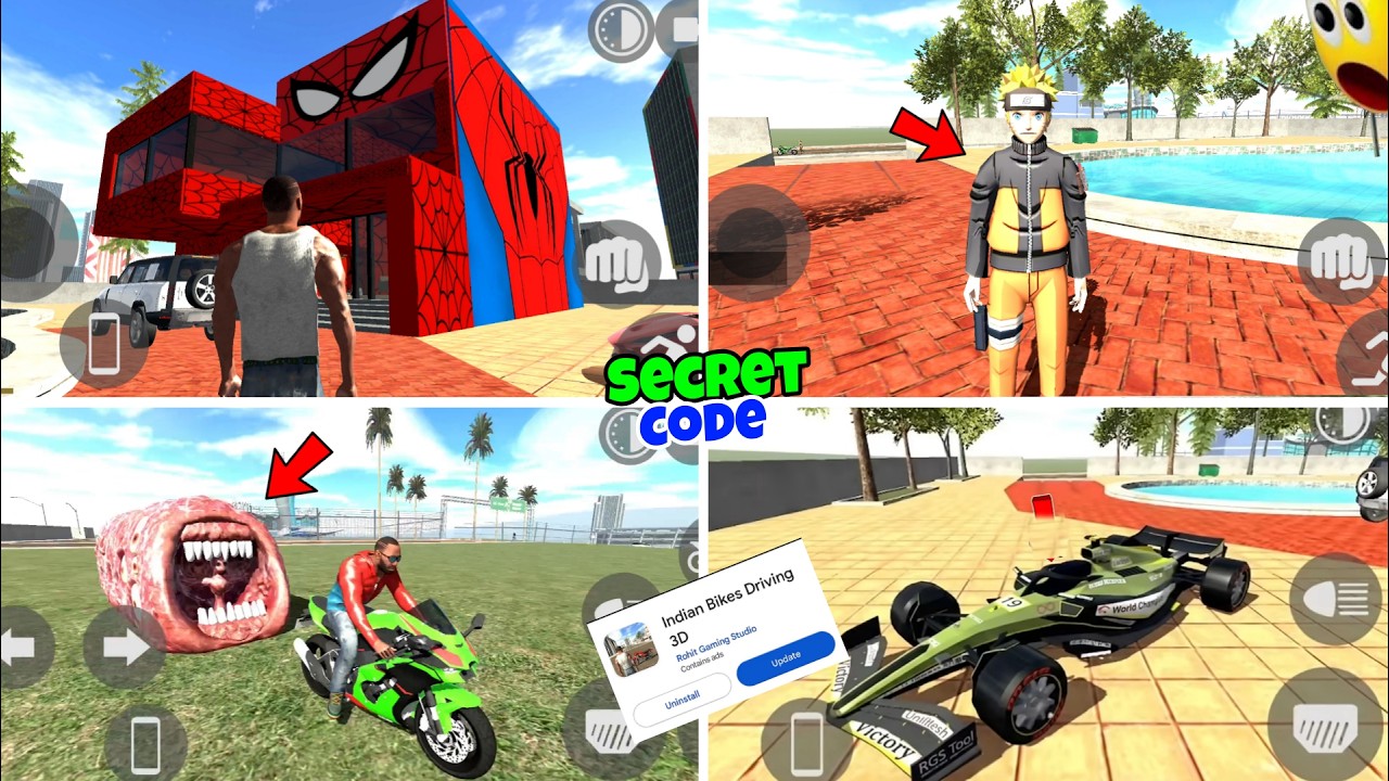 FINALLY UPDATE 100+SECRET CHEAT CODE? INDIAN BIKE DRIVING 3D NEW UPDATE 2026