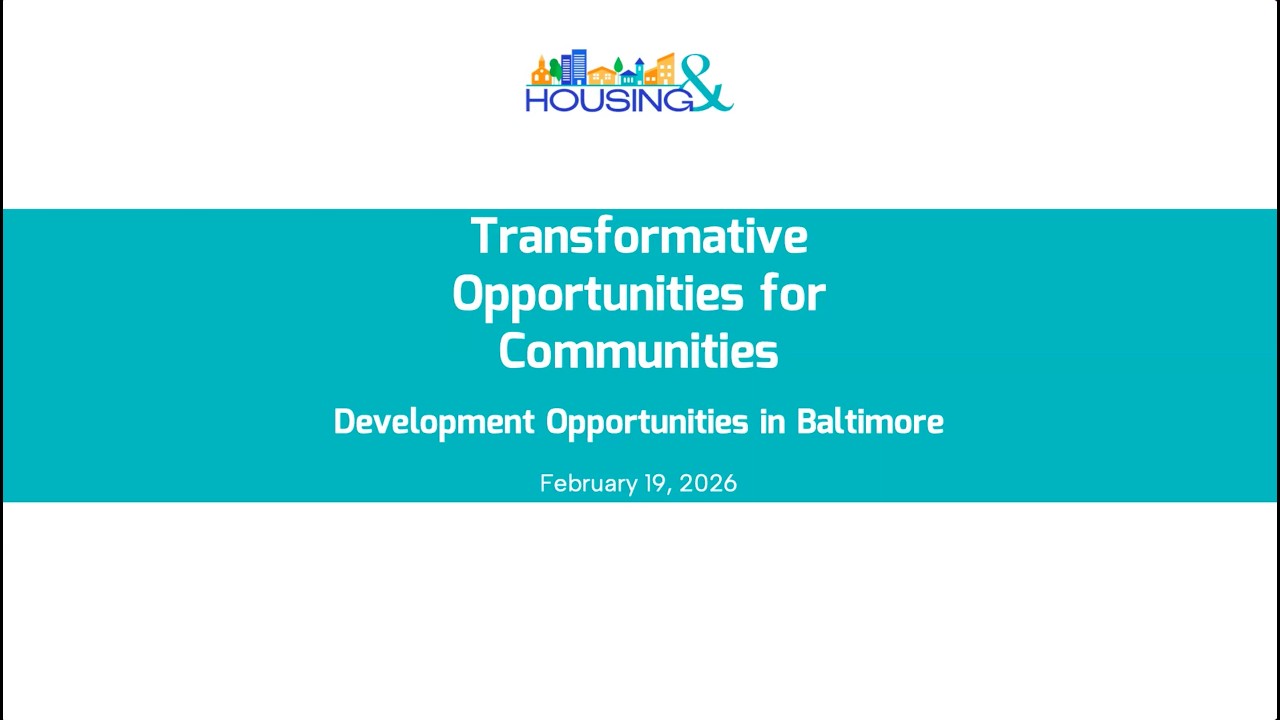 Transformative Opportunities for Communities