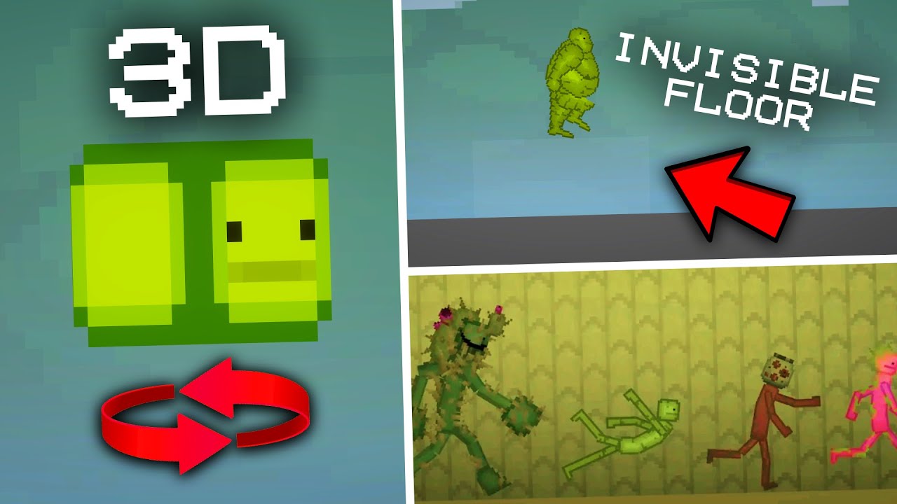 INVISIBLE FLOOR! 3D in Melon Playground! SECRET FACTS!
