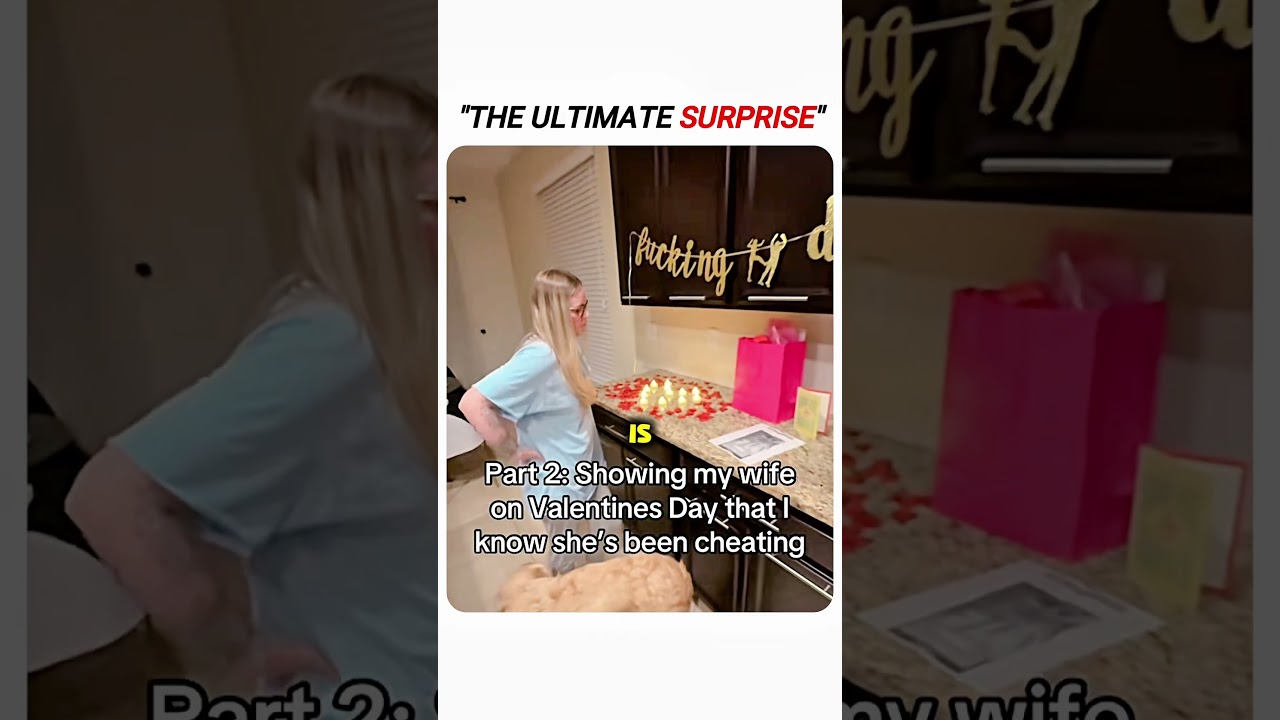 Husband SURPRISES Cheating Wife On Valentine's Day and Her Reaction Was This 💔&nbsp;&nbsp;#couplegoals
