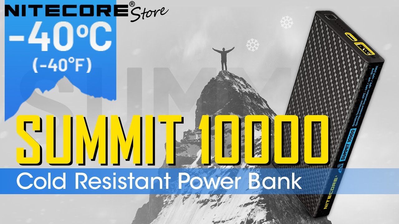 NITECORE Summit 10000 Low Temperature Resistant Power Bank 10,000mAh
