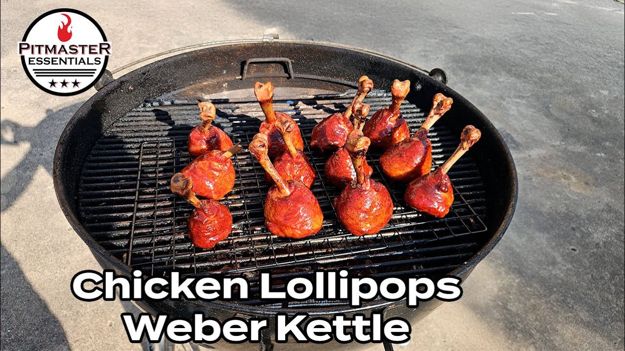 Chicken Lollipops Smoked on the Weber Kettle - How to Smoke Chicken Leg Lollipops