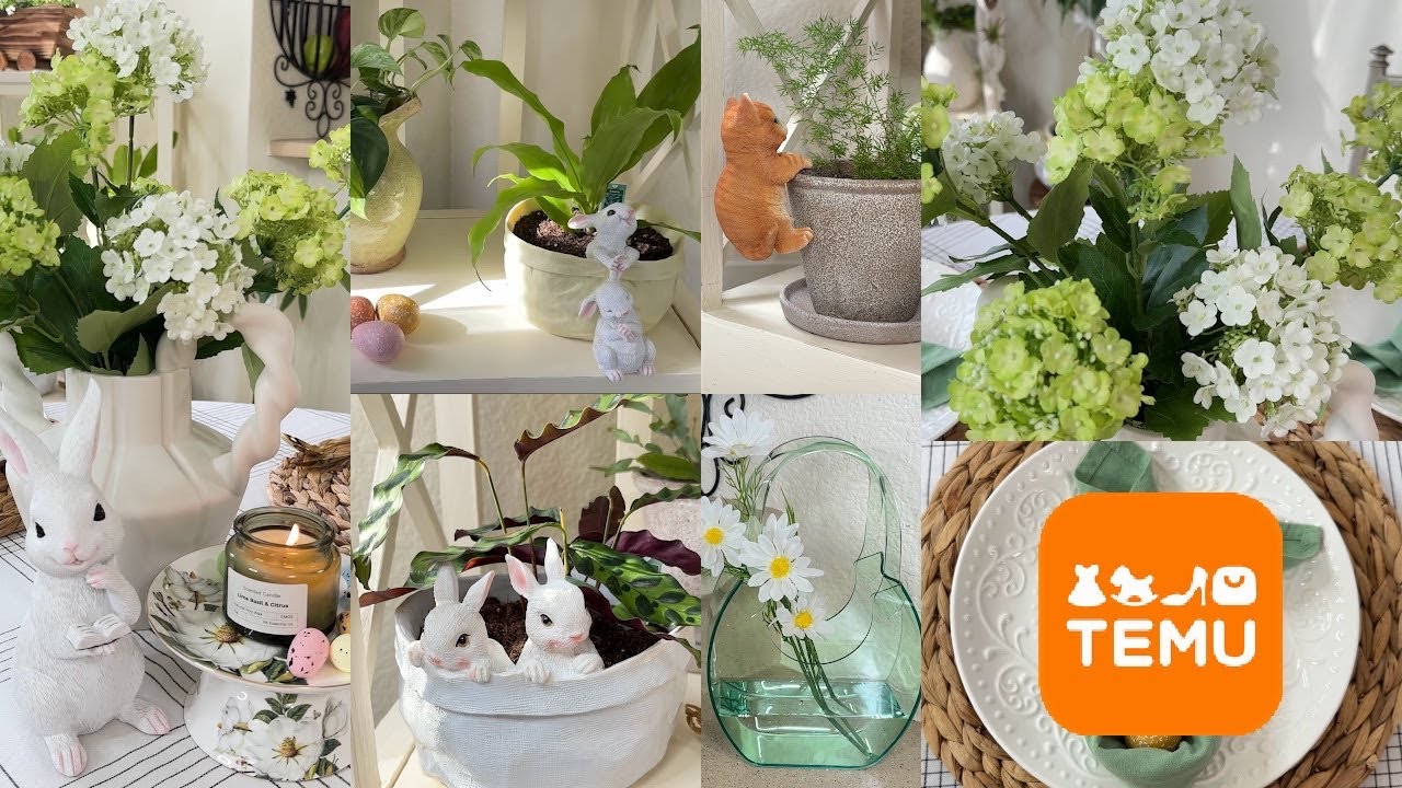 Decoración De Mi Comedor Y Jardín De Plantas En Primavera Con TEMU #temufinds