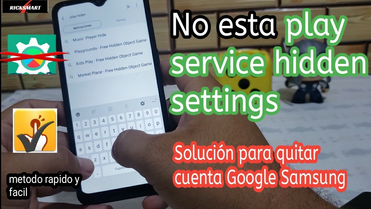 При удалении учетной записи Google с Samsung скрытые настройки Play Services отсутствуют. Это лег...