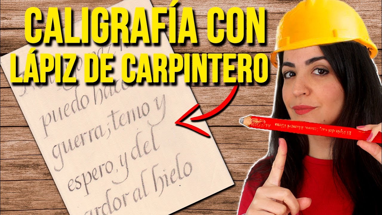 ✍️ ¡Domina la CALIGRAFÍA con LÁPIZ de CARPINTERO! 📏