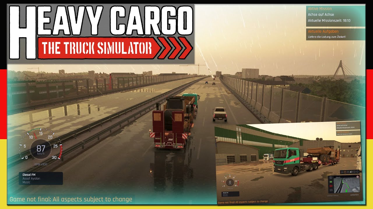 Schwertransport Simulator | MULDENKIPPER zur BAUSTELLE! | Heavy Cargo | Gameplay [Deutsch]