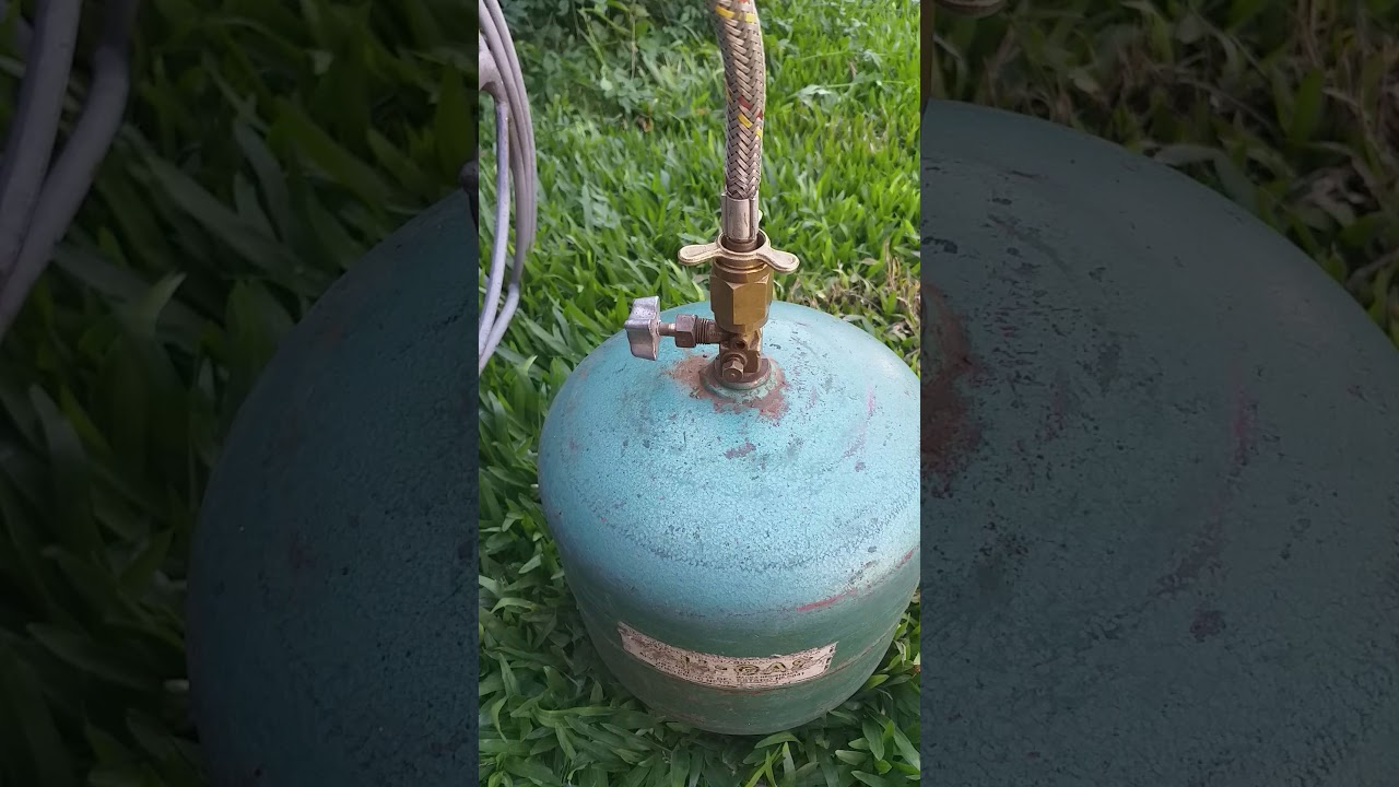 llenado de garrafas de gas chicas a partir de una de 10kg