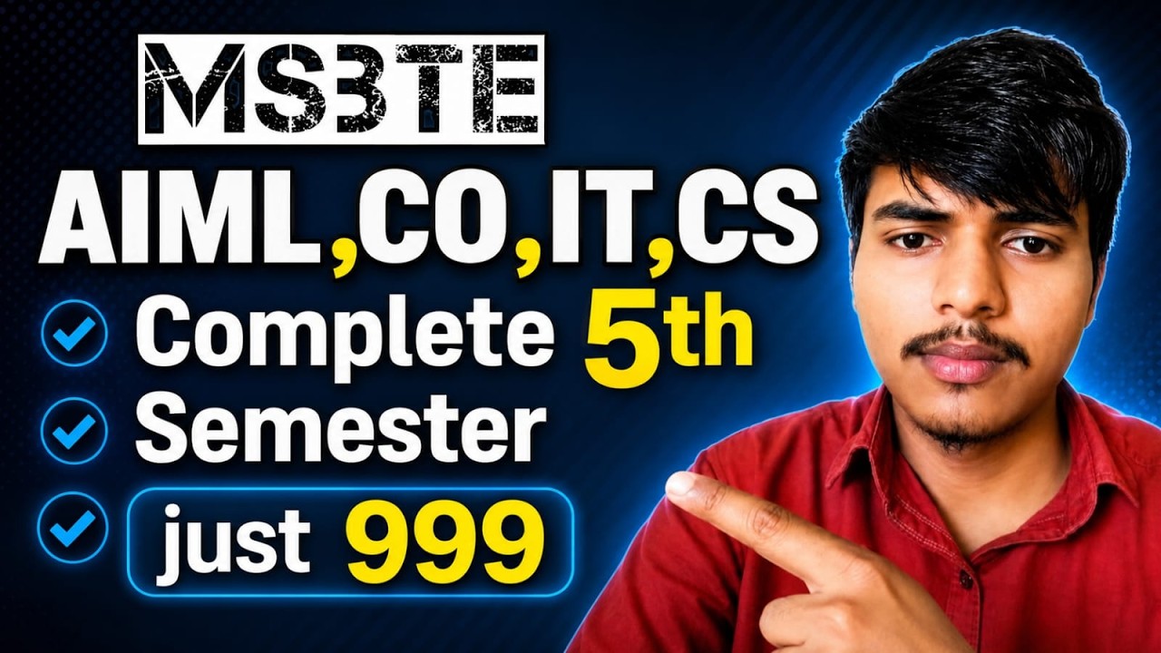 MSBTE 5th Semester All Subjects Complete Study Material | AIML, CO, IT & CS