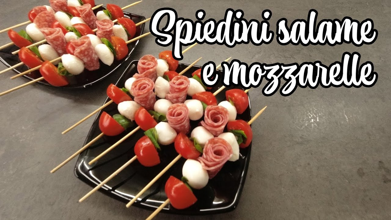 Spiedini salame e mozzarelle | Super sfiziosi!