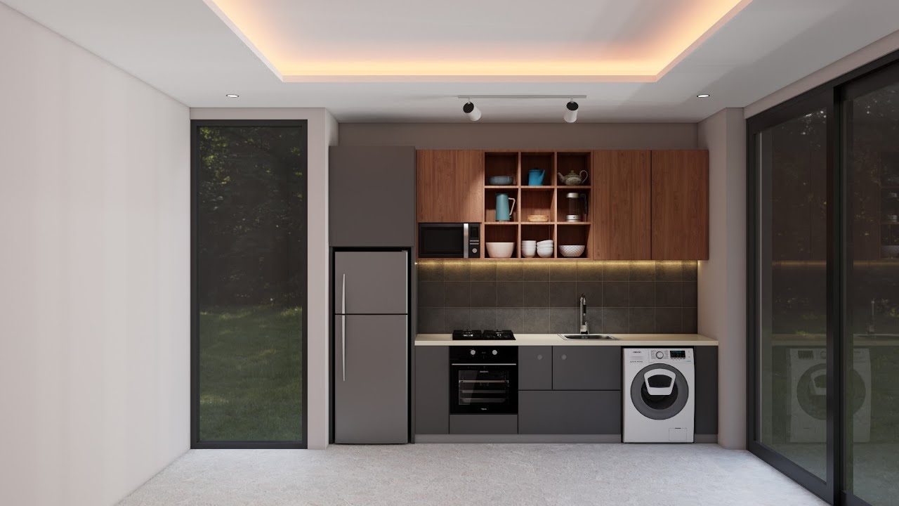 Sketchup interior design #83 | Make a small kitchen