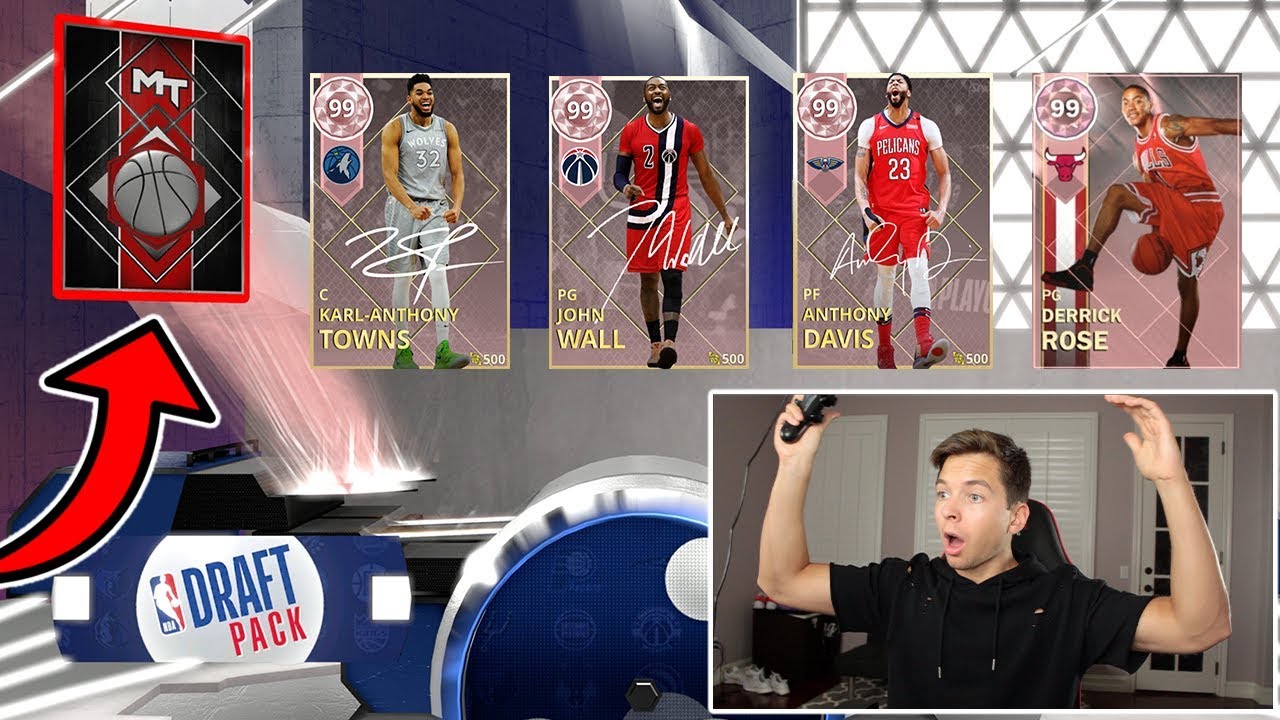 *FIVE* PINK DIAMOND PULLS! NBA 2K18 DRAFT PACK OPENING