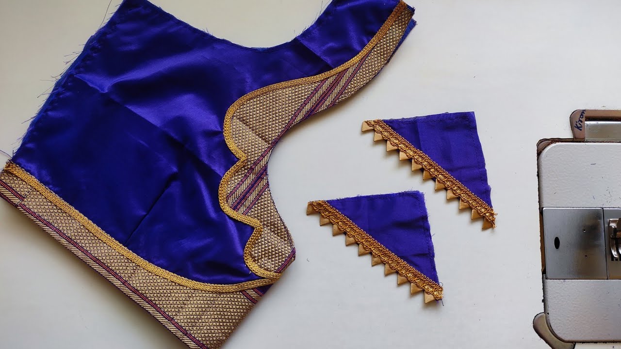 Paithani Saree Blouse Back Neck Design|Latest Blouse Designs| cutting And Stitching Back Neck Blouse