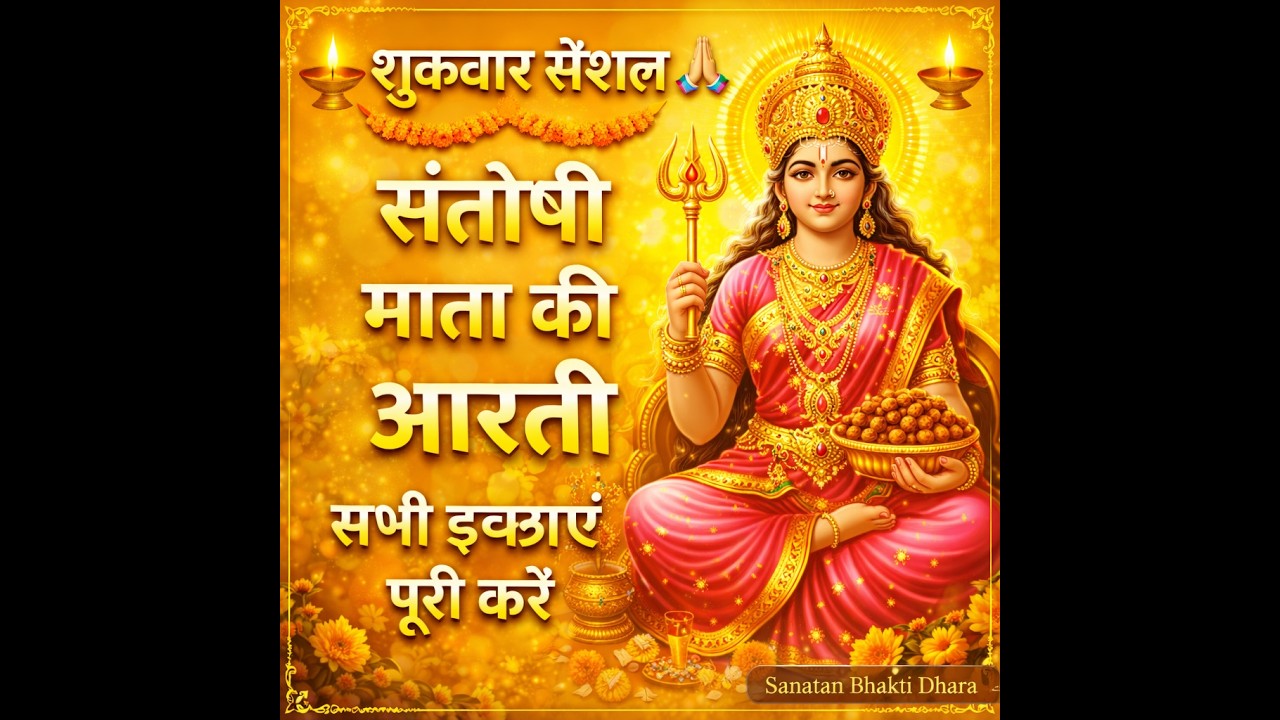 शुक्रवार स्पेशल 🙏 संतोषी माता की आरती | Jai Santoshi Mata Aarti | Santoshi Mata Vrat Aarti