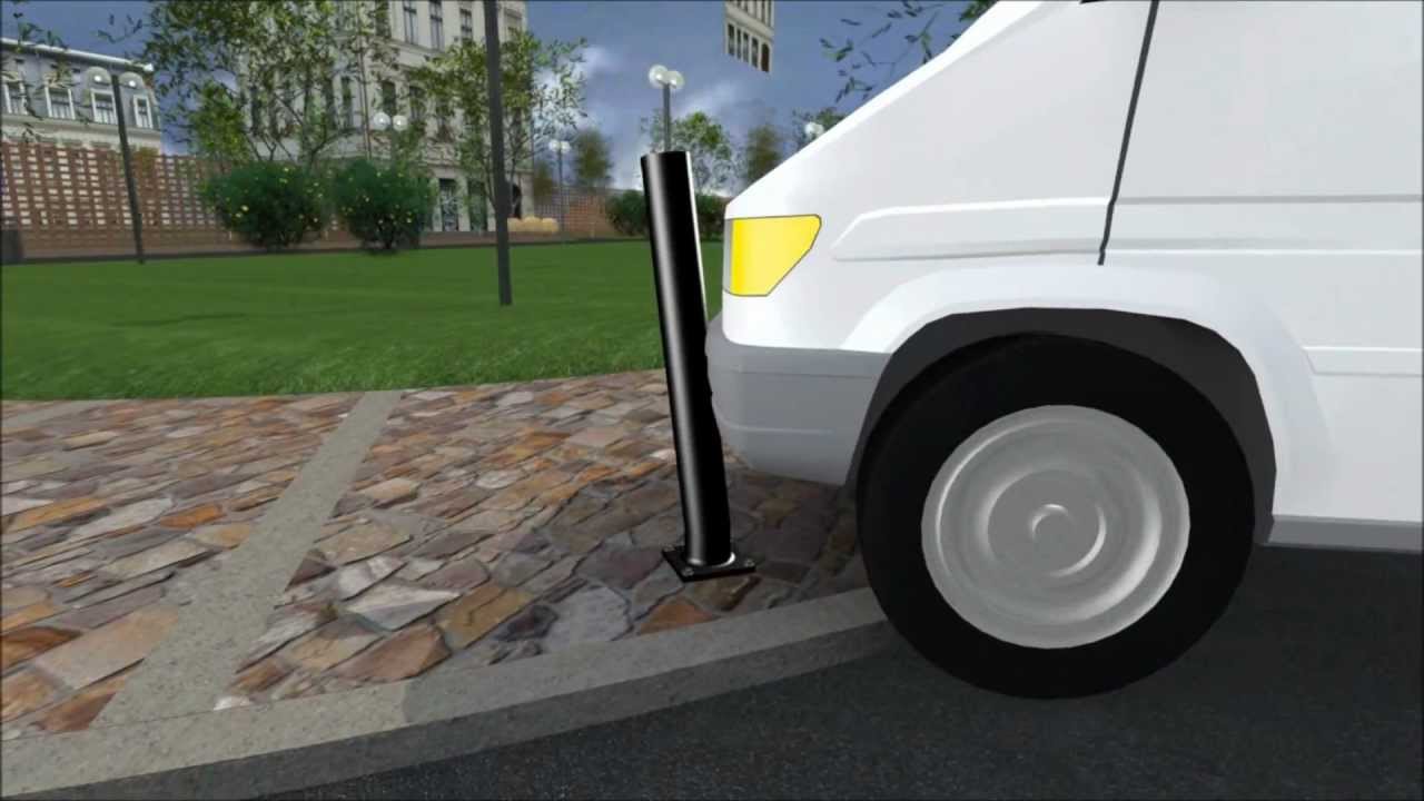 Installing Flexible Bollards with Flanged Mountings