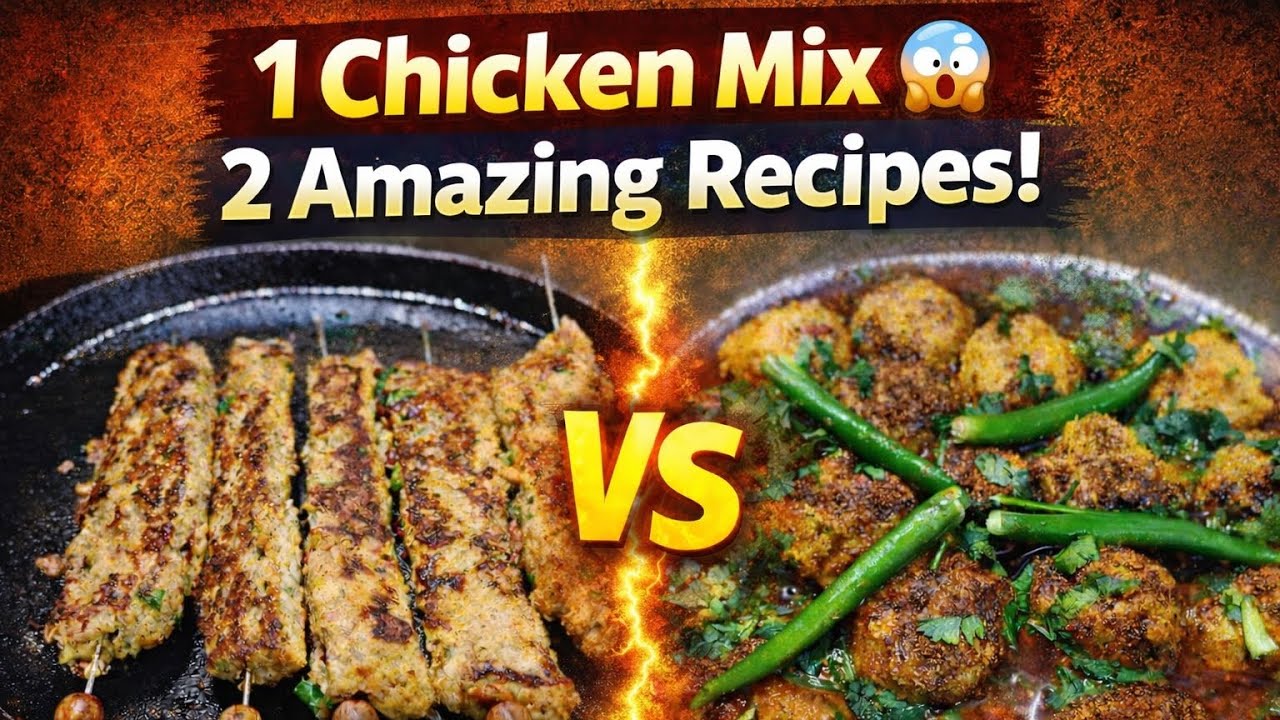 “Same Chicken Mix से 2- Dish बनाएं – Guest Tension खत्म 😉”#viral #food 