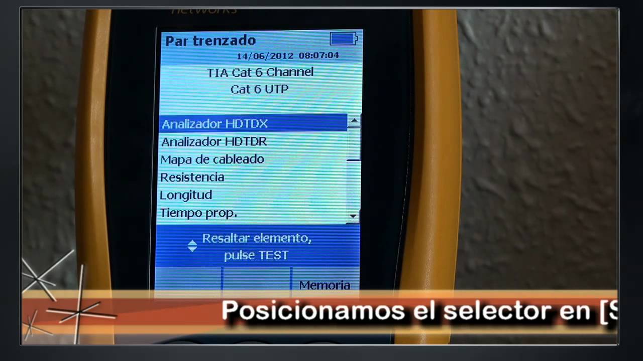 Analizador DTX-1800. Conector defectuoso. Mal crimpado.
