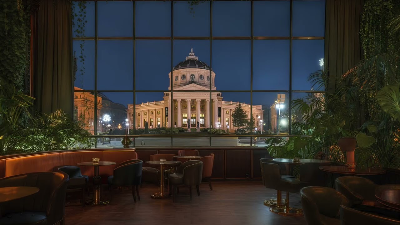 Smooth Lounge Jazz for Study & Work | Evening at Bucharest Atheneum (30 Min)