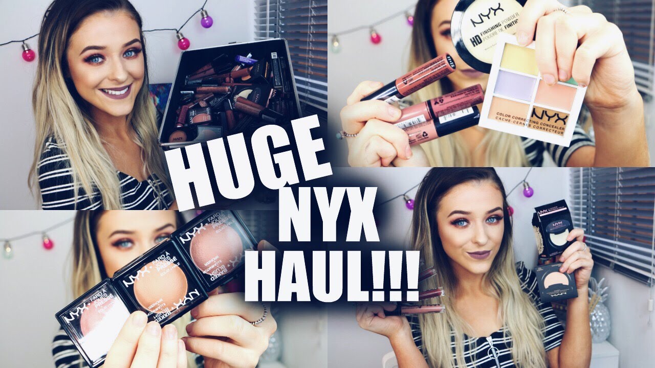 HUGE NYX MAKEUP HAUL & SWATCHES!