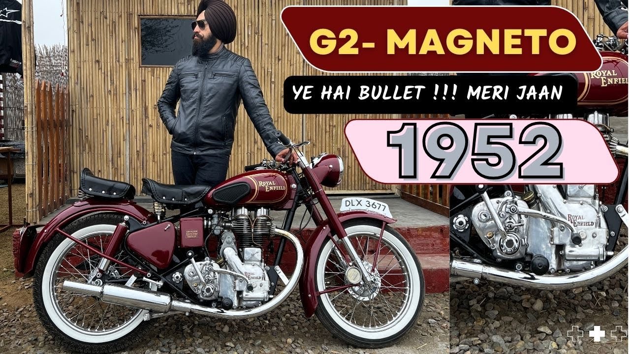Royal Enfield G2 1952 года с магнитным зажиганием | Пуля, полностью сделанная в Англии | Пуля G2 ...