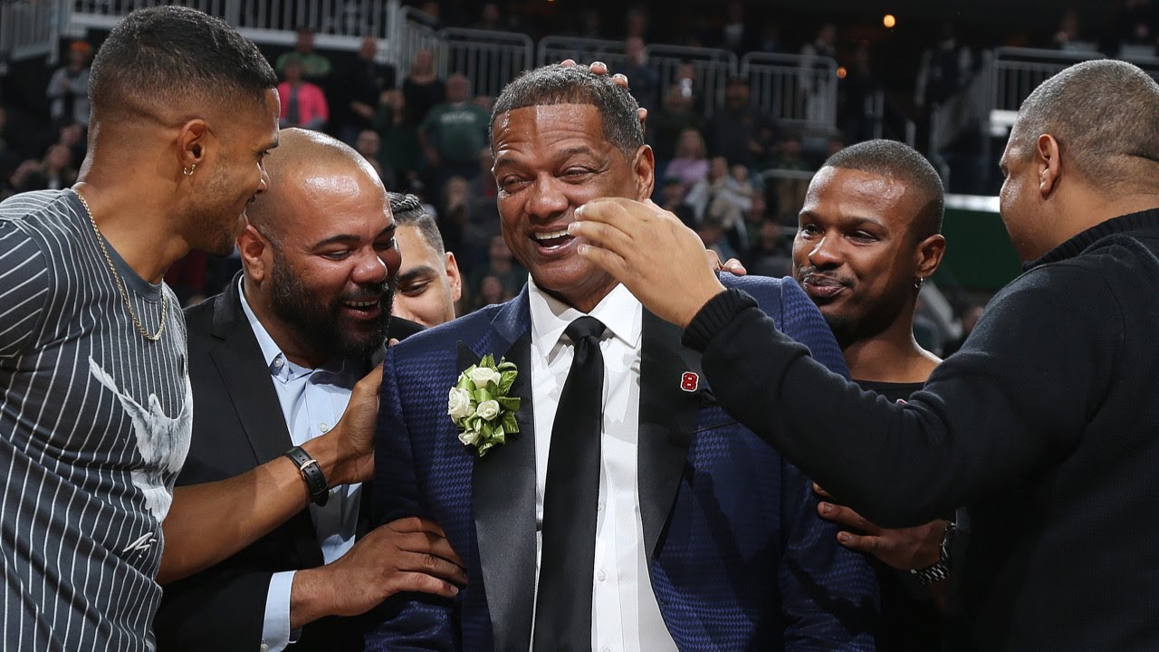 Marques Johnson Jersey Retirement | #8 Goes To The Rafters At Fiserv Forum